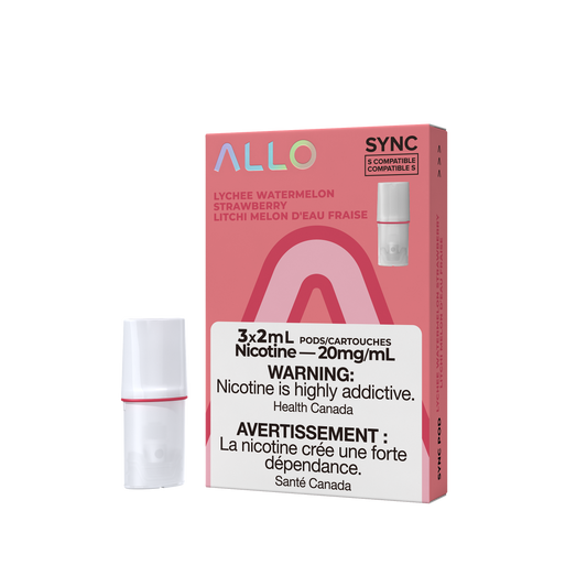 Allo Sync Lychee Watermelon Strawberry 20mg Pods(Provincial)