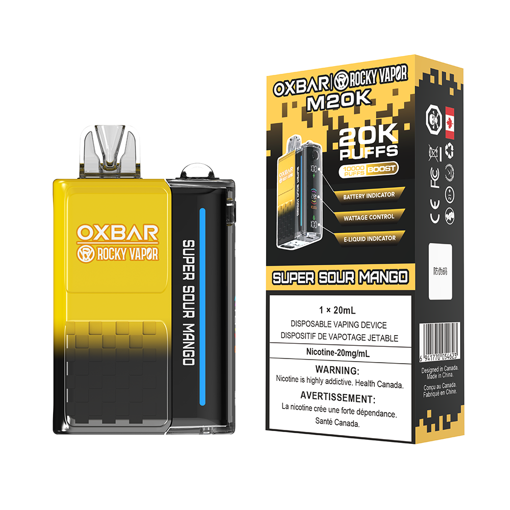 Oxbar M20K Super Sour Mango 20mg Disposable (Provincial)
