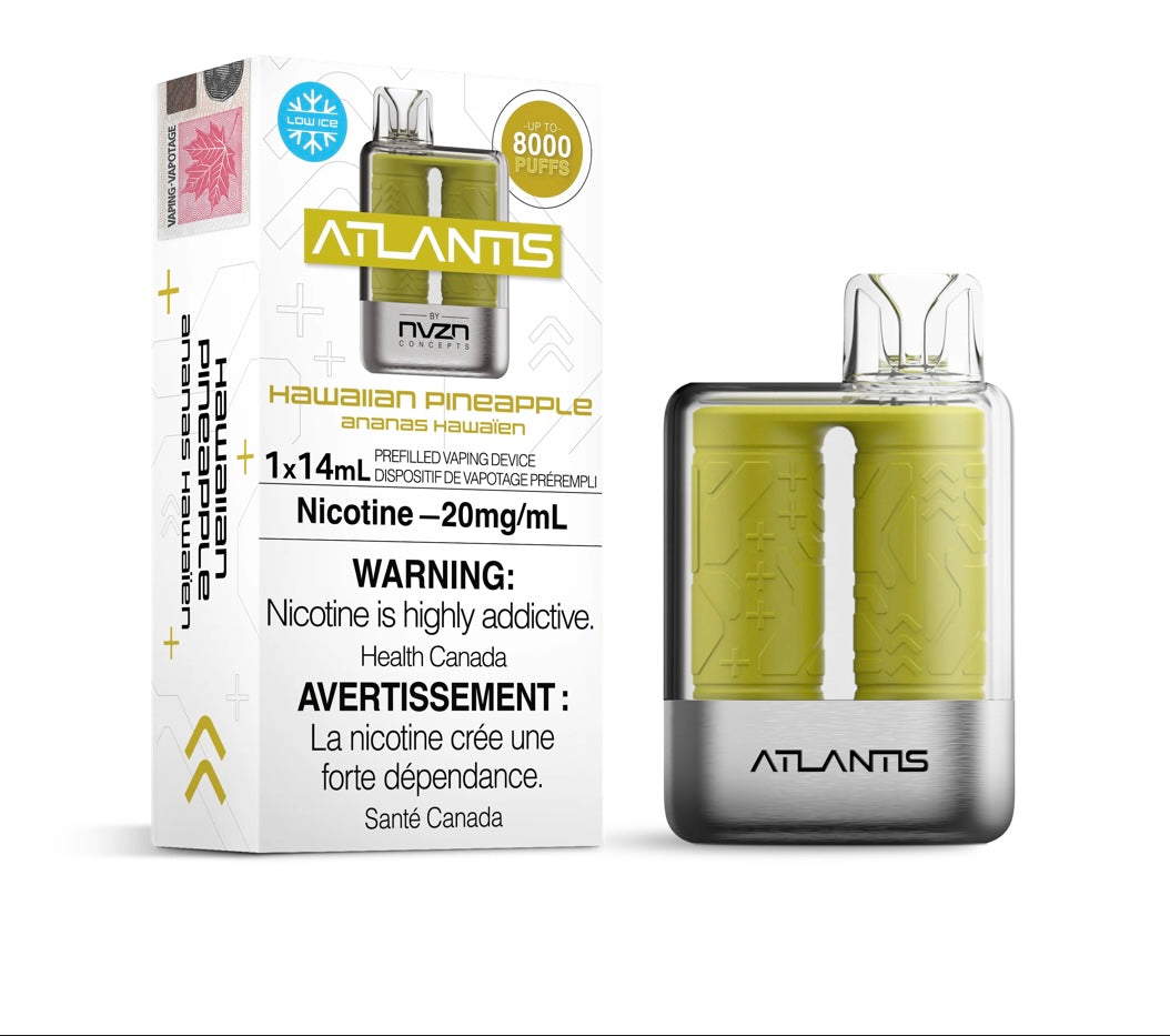 Atlantis By NZVN 8000 Hawaiian Pineapple 20mg disposable (Provincial)
