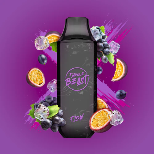 Flavour beast flow 4000 Groovy grape passionfruit iced 20mg/mL disposable Provincial