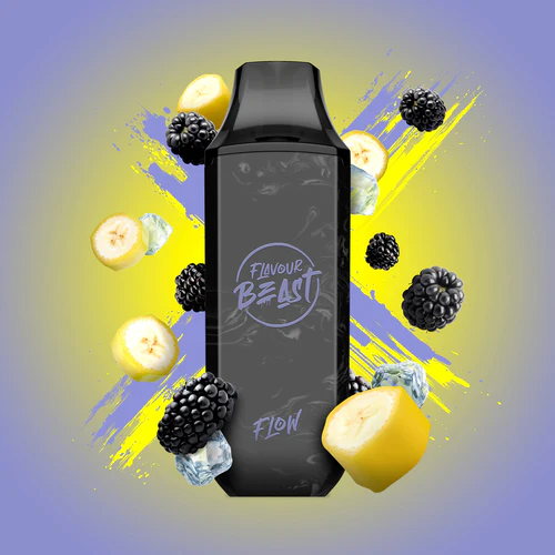 Flavour Beast Flow 4000 Blazin Banana Blackberry Ice 20mg/mL disposable (Provincial)