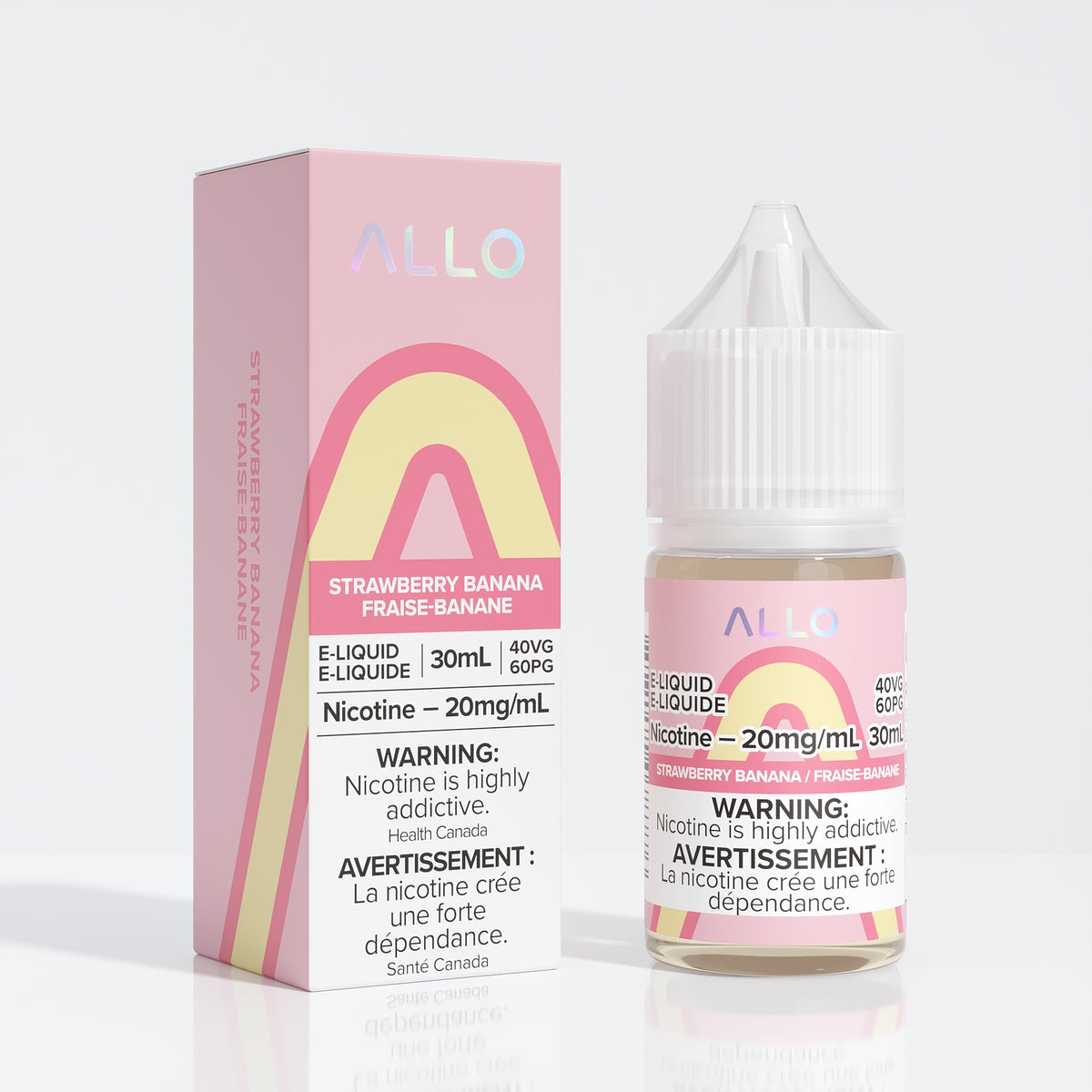 Allo E-Liquid Strawberry Banana 20mg - 30ml (Provincial)