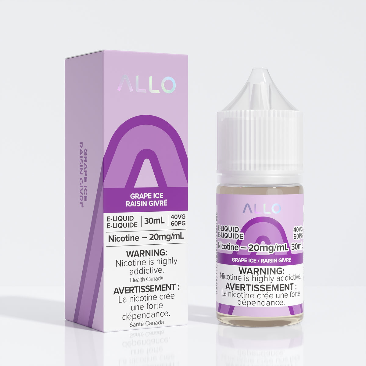 Allo E-Liquid Grape Ice 20mg - 30ml (Provincial)