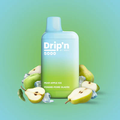 Drip’n 5000 Pear apple ice 20mg/mL disposable (Provincial)