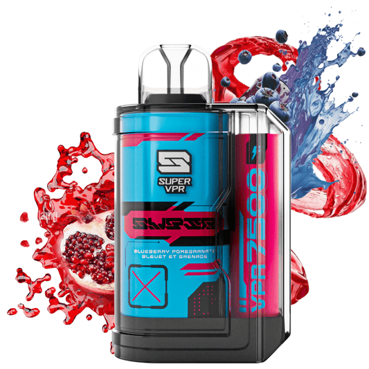 Super VPR 7500 blueberry pomegranate 20mg/mL disposable (Provincial)