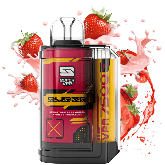 Super VPR 7500 signature strawberry 20mg/mL disposable (Provincial)