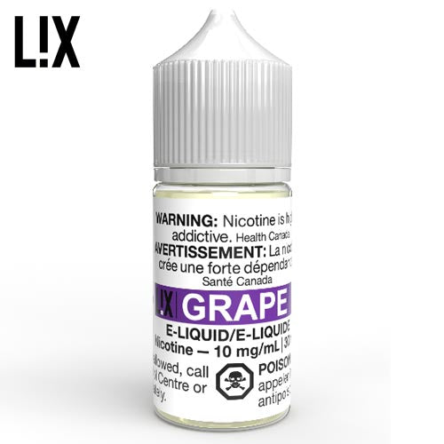 LiX e-liquid Grape 10mg/ml 30ml (Provincial)