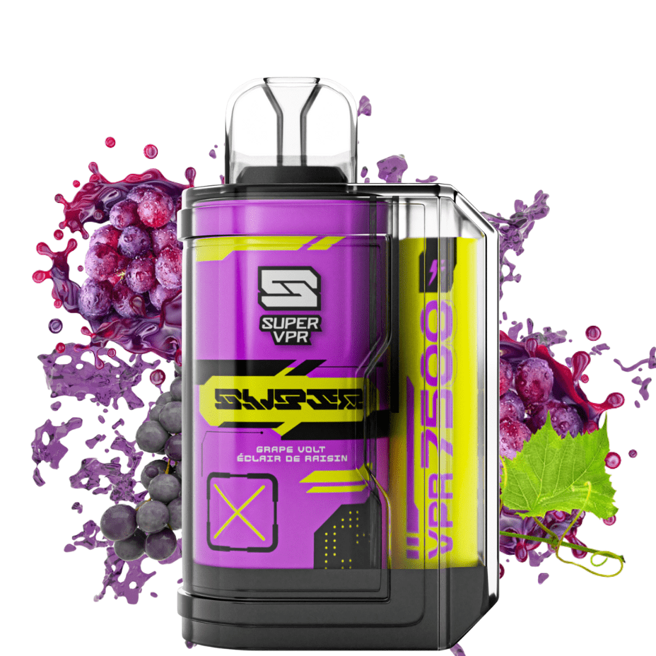 Super VPR 7500 grape volt 20mg/mL disposable (Provincial)
