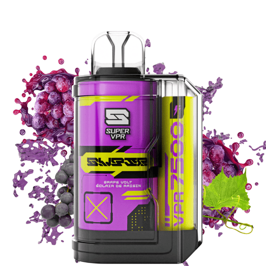 Super VPR 7500 grape volt 20mg/mL disposable (Provincial)
