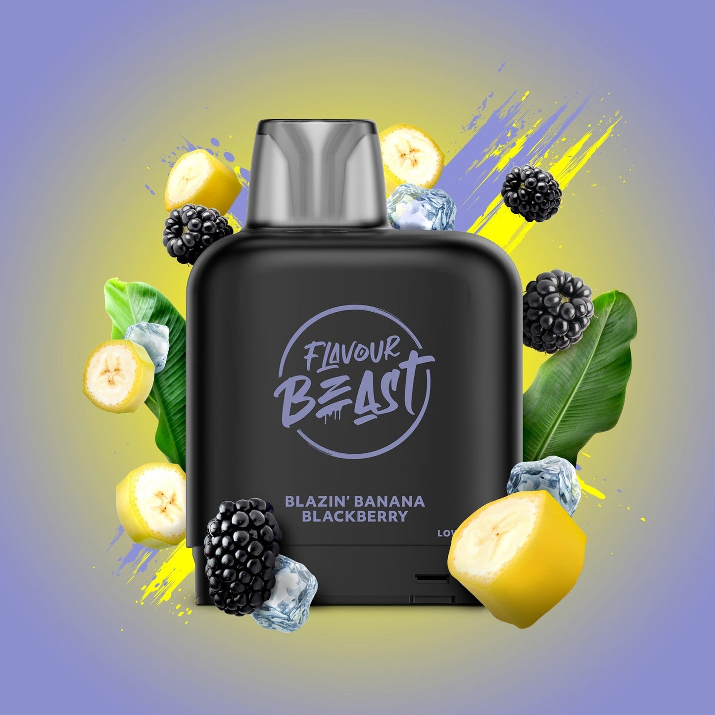 Flavour Beast LevelX Pod 7K Blazin’ Banana Blackberry Iced 20mg