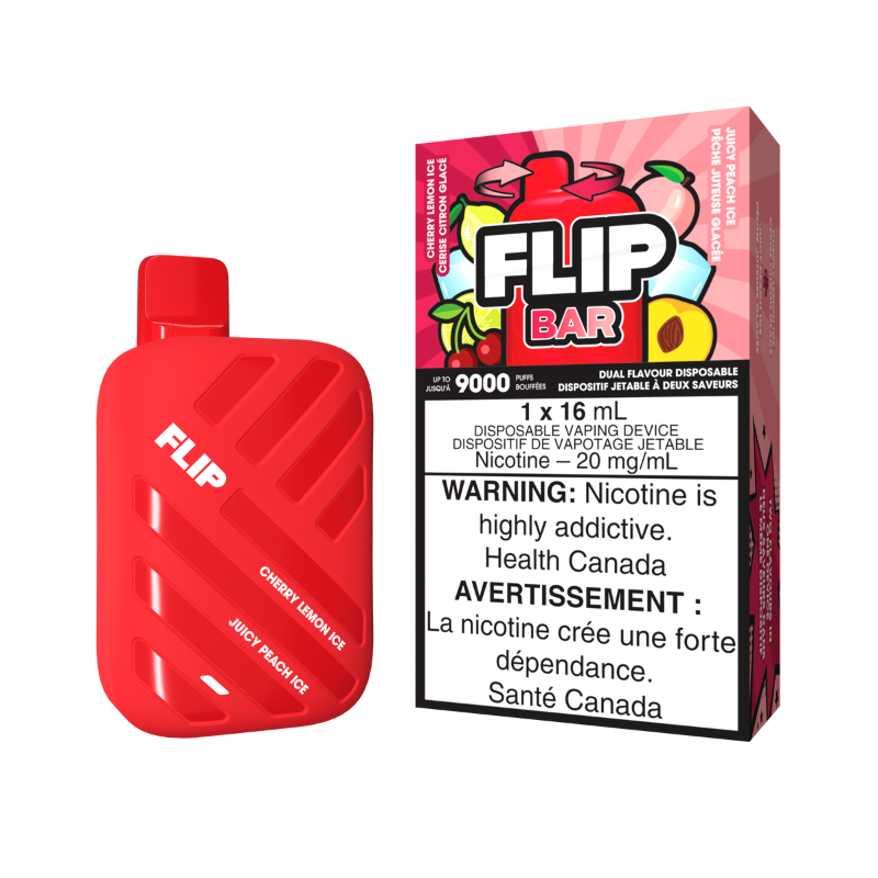 Flip Bar 9000 Cherry lemon ice + Juicy peach ice 20mg/mL disposable (Provincial)