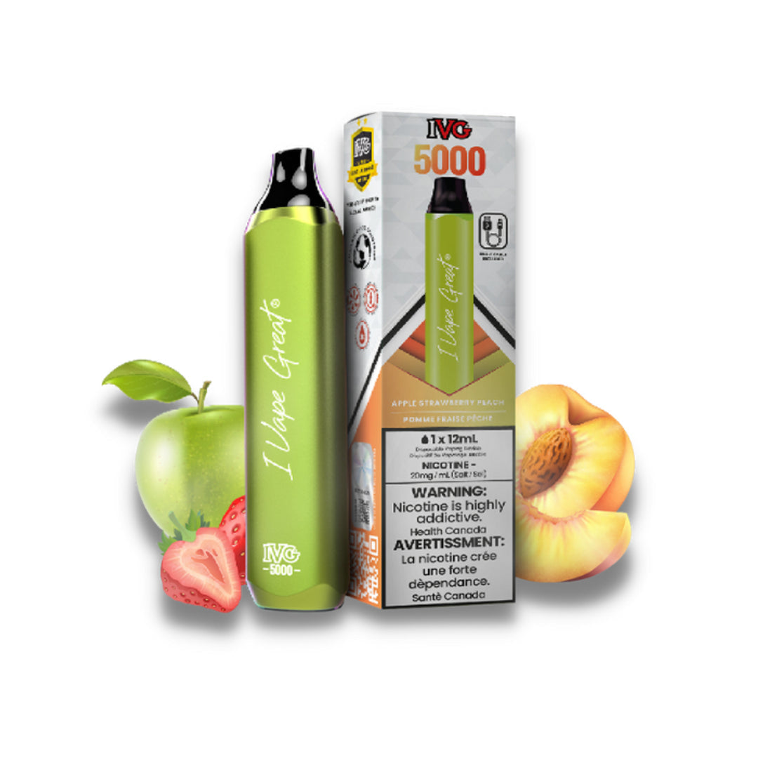 IVG 5000 Apple Strawberry Peach 20mg/mL disposable (Provincial)