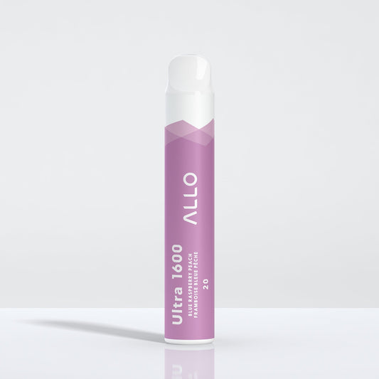 Allo ultra 1600 Blue Raspberry Peach 20mg disposable (Provincial)