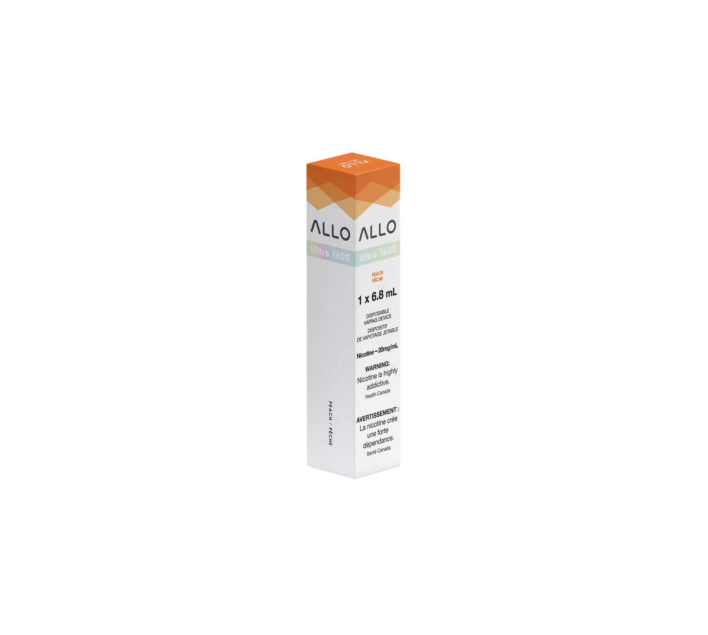 Allo ultra 1600 Peach 20mg disposable