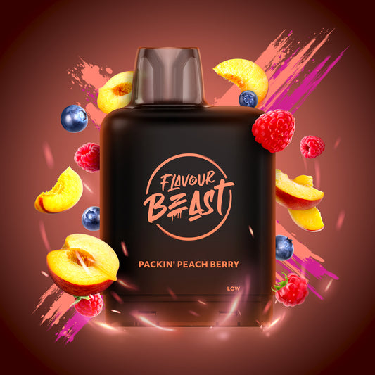 Flavour beast LevelX Boost pod 25K Packin’ peach berry (Provincial) 20mg/mL