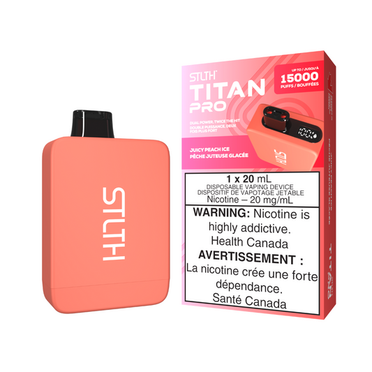 STLTH Titan Pro 15K Juicy Peach Ice Disposable