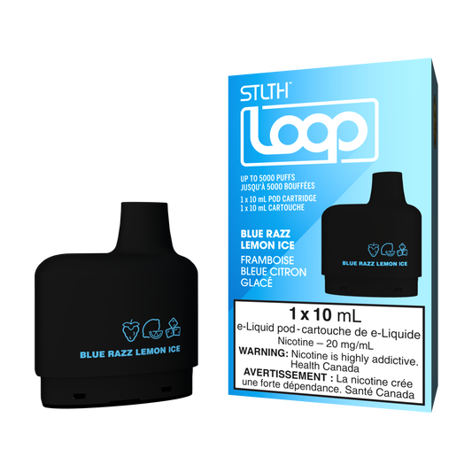 Stlth loop pod Blue razz lemon ice 20mg/ml 10ml