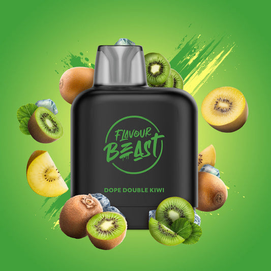 Flavour beast LevelX pod 7K Dope Double Kiwi Iced 20mg/mL