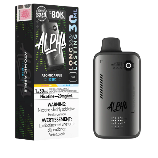 Flavour Beast Alpha 80K Atomic Apple Iced 20mg disposable (Provincial)