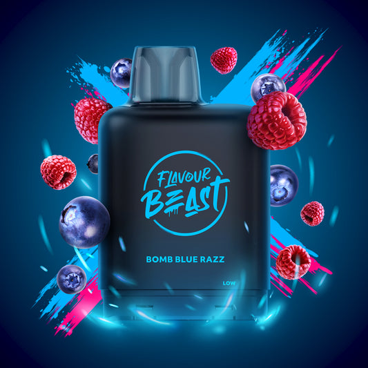 Flavour beast LevelX Boost pod 15K Bomb blue razz 20mg/mL