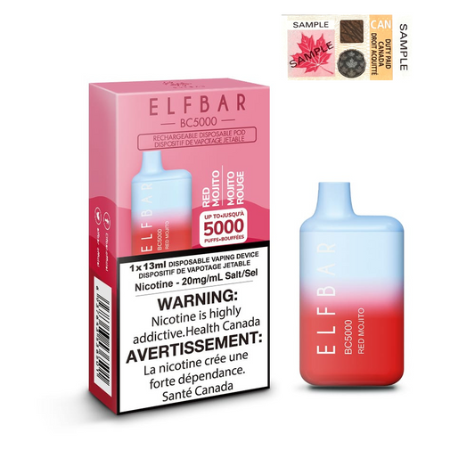 Elf Bar BC5000 Red Mojito 20mg/mL disposable