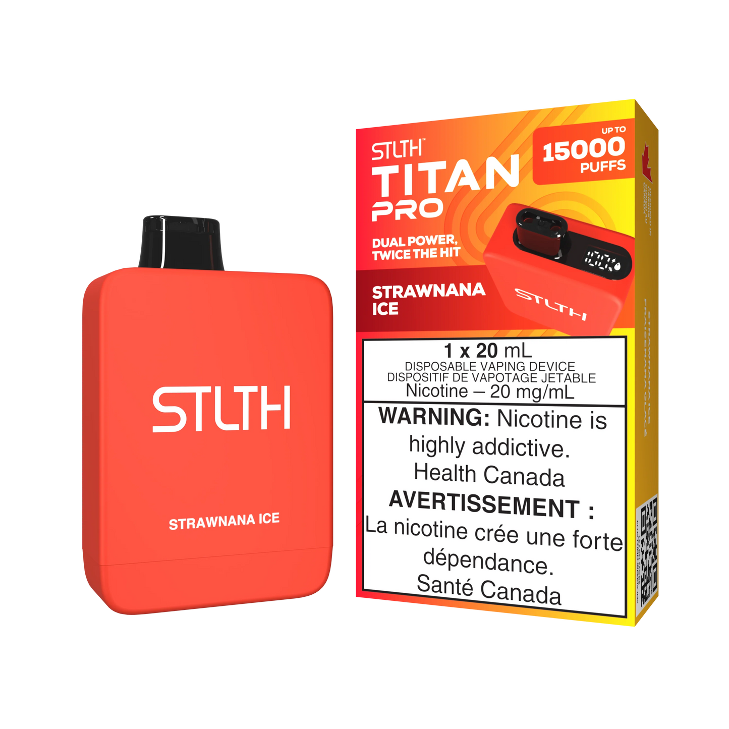 STLTH Titan Pro 15K Strawnana Ice Disposable (Provincial)