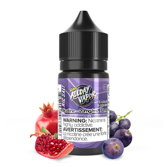 All day Vapor E-liquid Grape Pomegranate 20mg - 30ml