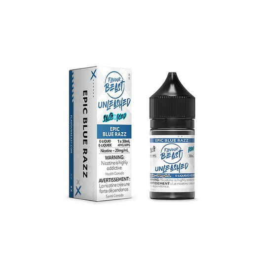 Flavour Beast E-liquid Unleashed Epic Blue Razz Iced 20mg - 30ml (Provincial)