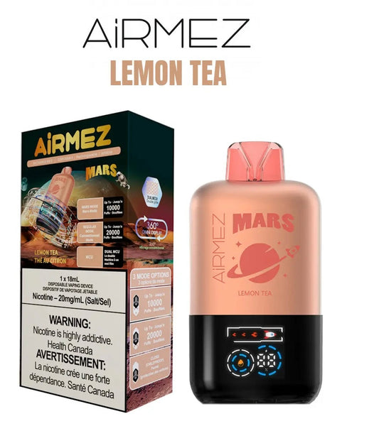 Airmez 20k Lemon Tea 20mg/ml disposable vape (Provincial)