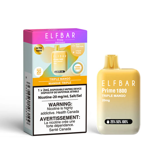 ELF BAR Prime 1800 Triple Mango 20mg/ml disposable (Provincial)