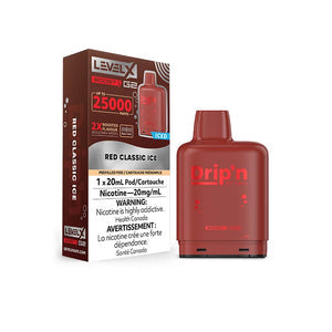 Drip’n LevelX Boost G2 25K Pod Red Classic Ice  20mg (Provincial) {4A}