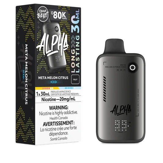 Flavour Beast Alpha 80K Meta Melon Citrus Iced 20mg disposable (Provincial)