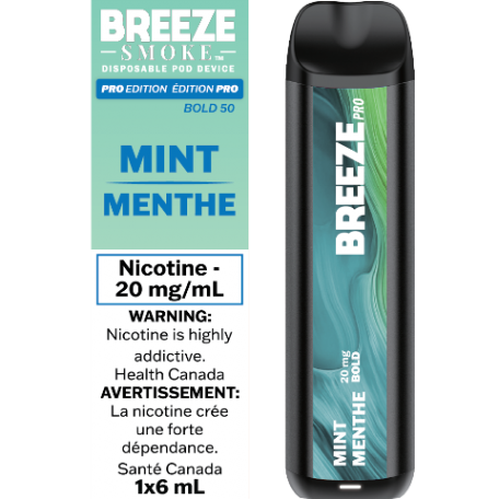 Breeze Pro Synthetic 50 2000 Mint 20mg/mL disposable