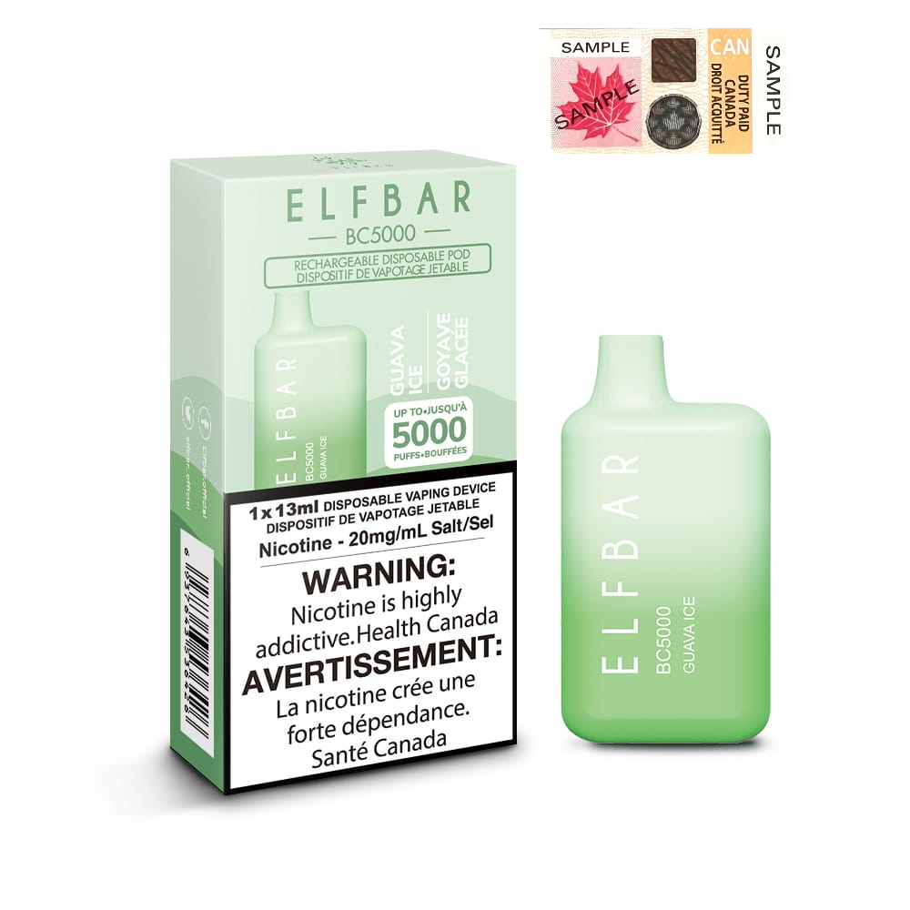 Elf Bar BC5000 Guava Ice 20mg/mL disposable