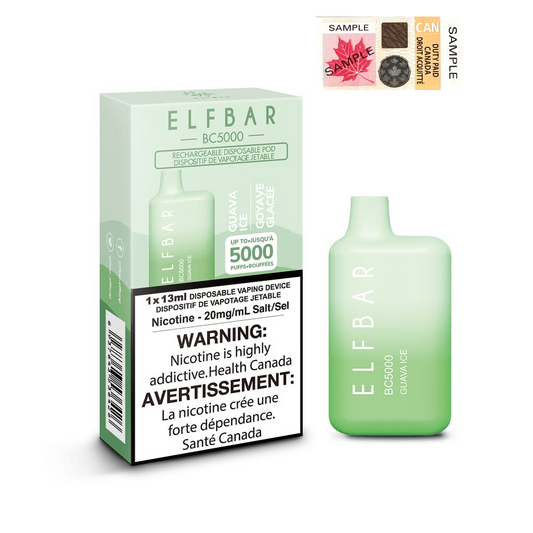 Elf Bar BC5000 Guava Ice 20mg/mL disposable