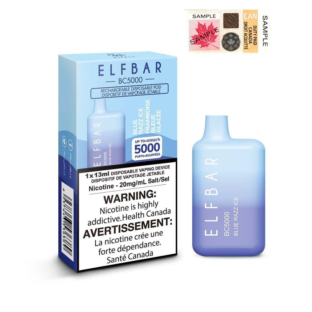 Elf Bar BC5000 Blue Razz Ice 20mg/mL disposable