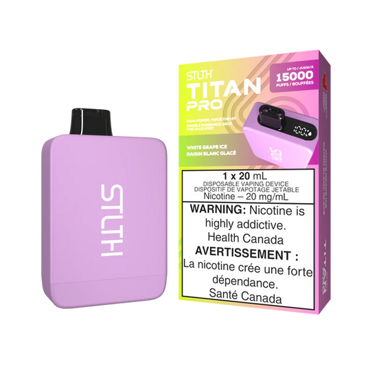 STLTH Titan Pro 15K White Grape Ice Disposable (Provincial)