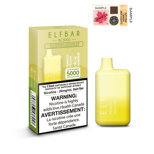 Elf Bar BC5000 Mango Peach 20mg/mL disposable