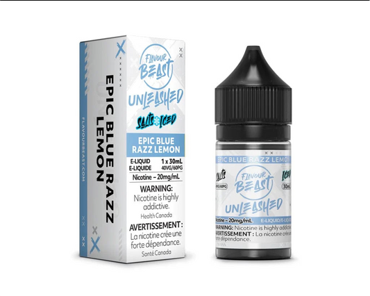 Flavour Beast E-liquid Unleashed Epic Blue Razz Lemon 20mg - 30ml (Provincial)
