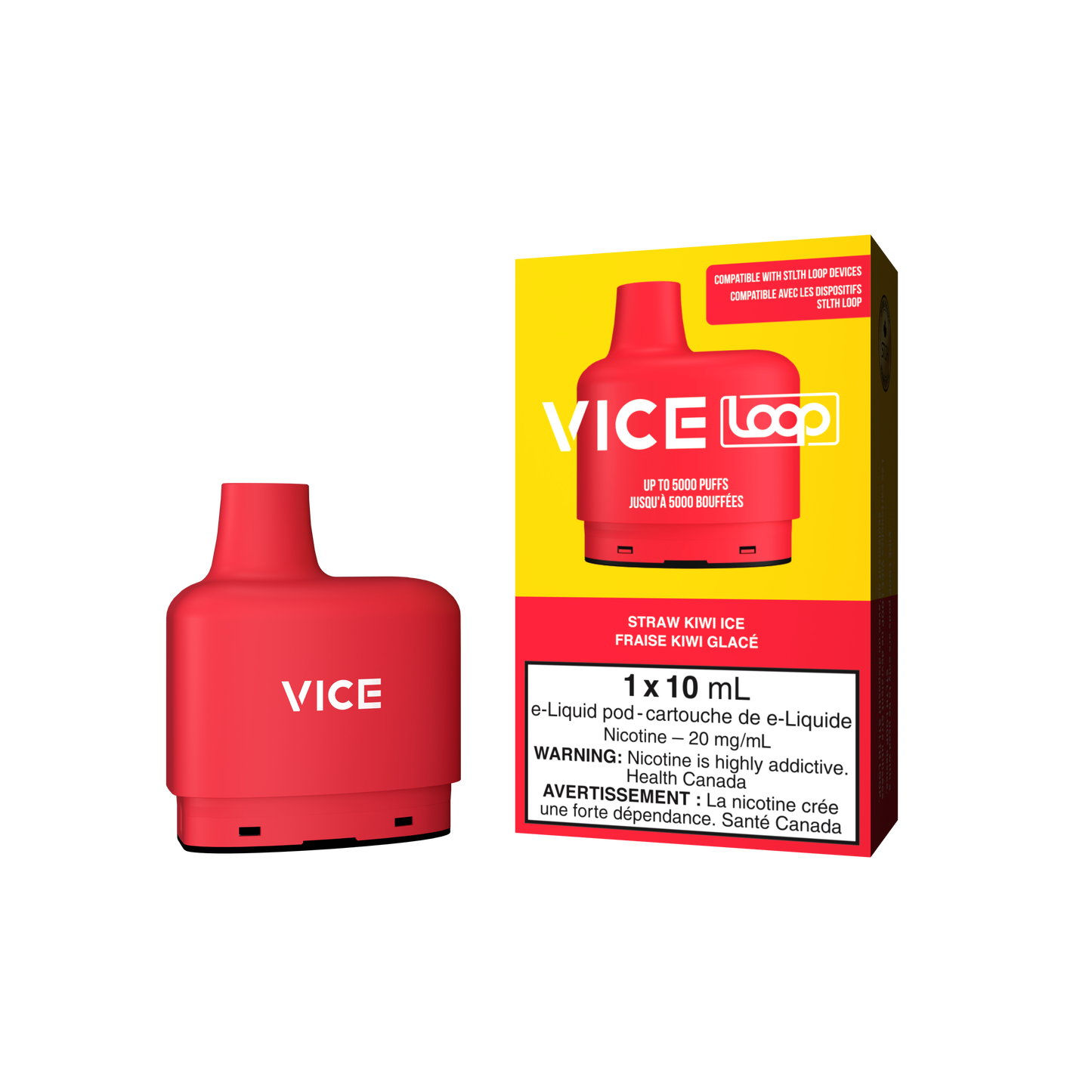 Vice Loop Pod 5K Straw Kiwi Ice 20mg - 10ml