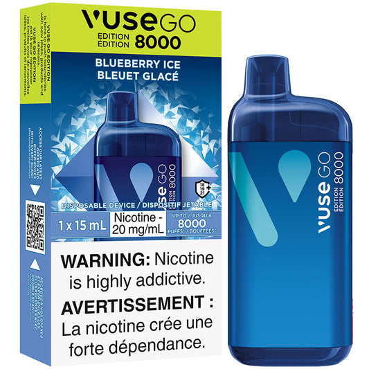 Vuse Go 8000 Blueberry Ice 20mg/ml Disposable