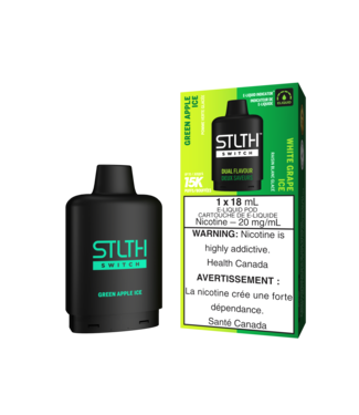 Stlth Loop Switch 15K (Dual pod) Green Apple Ice & White Grape Ice 20mg (Provincial)