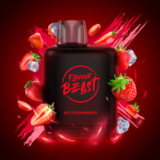 Flavour beast LevelX Boost pod 25K Sic strawberry Iced 20mg/mL