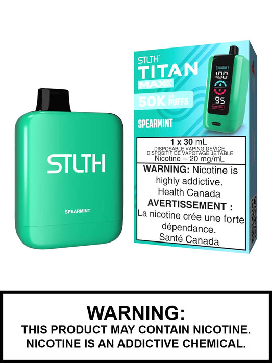 STLTH Titan Max 50k Spearmint Disposable 20mg/mL (Provincial)
