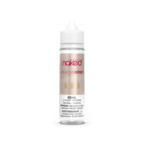 Naked E-liquid American Patriot Tobacco 6mg - 60ml (Provincial)