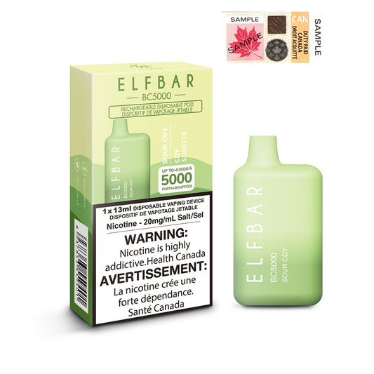 Elf Bar BC5000 Crystal Sting (Sour CDY) 20mg/mL disposable