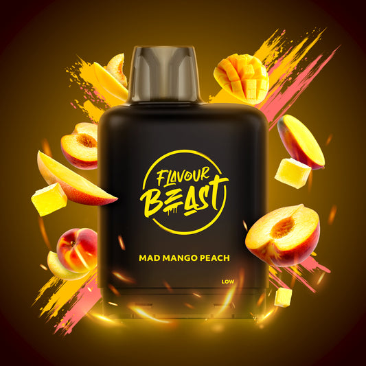 Flavour beast LevelX Boost pod 25K Mad mango peach (Provincial)20mg/mL