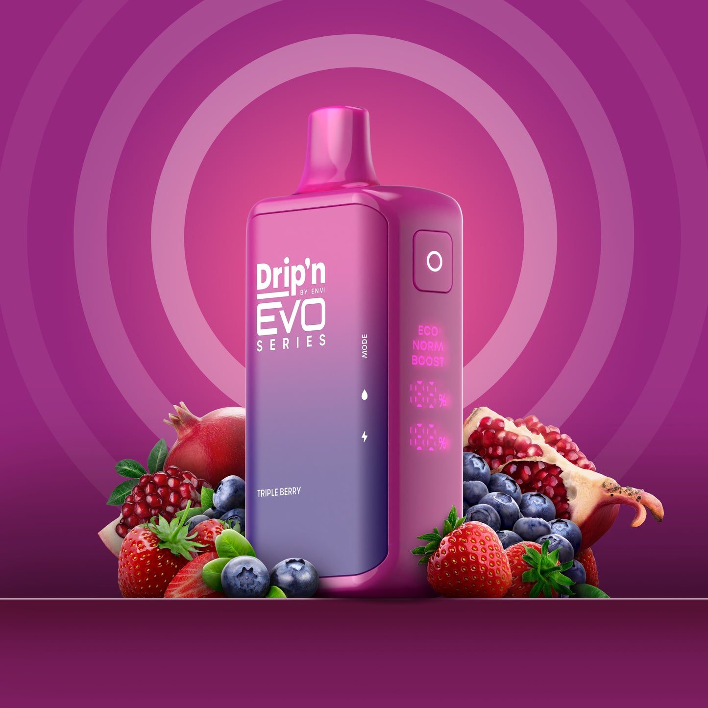 Drip’n 28K Puff Triple Berry 20mg/mL disposable (Provincial)