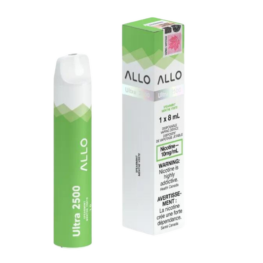 Allo Ultra 2500 Spearmint 10mg/mL disposable