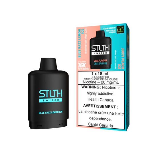 Stlth Loop Switch 15K (Dual pod) Blue Razz Lemon Ice & Juicy Peach Ice (Provincial)